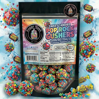 Candied Gushers Trio Bundle | Nerds, Jolly Rancher & Pop Rocks Pack | Sugar Rush